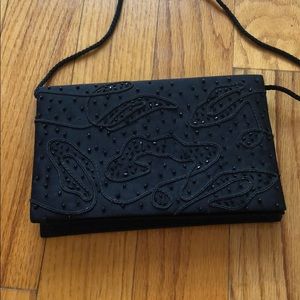 Classy black beaded handbag 🍸